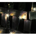 561086 Serie de 50 LED LUCES DE NAVIDAD para INTERIOR forma de copo de nieve