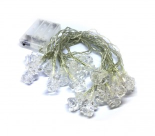 640146 Serie 20 LED LUCES DE NAVIDAD para INTERIOR a batería forma de Papá Noel  2