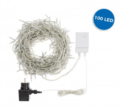 561074 Luces de navidad cortina 100LED LUZ CALIDA 1,5 x 1 mt Luces programables