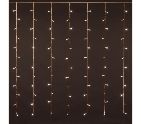 561074 Luces de navidad cortina 100LED LUZ CALIDA 1,5 x 1 mt Luces programables