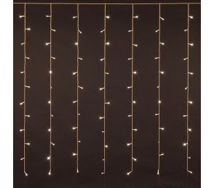 561075 Luces de navidad cortina 200LED LUZ CALIDA2 x 1,5 mt luces programables 2