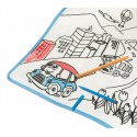 121768 Alfombra juega y colorea CITTA lavable 50 x 50 cm colores incluidos