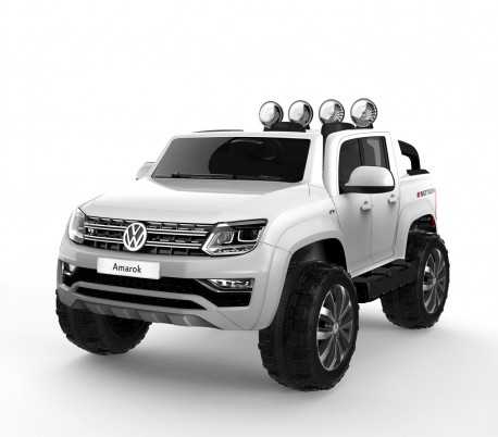LT877 Coche eléctrico para niños VOLKSWAGEN PK AMAROK asiento de cuero 4 x 4