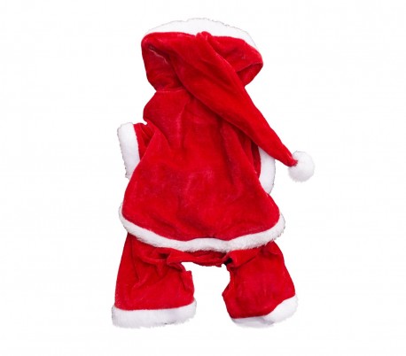 107443 Conjunto de PAPÁ NOEL con gorrito ideal para perros pequeños 3 botones
