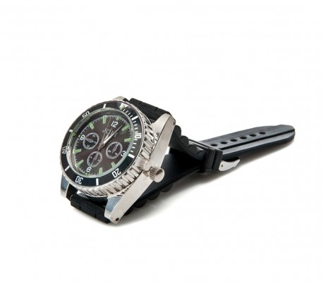 4483 Reloj de pulsera GRINDER con correa de silicona con triturador de tabaco