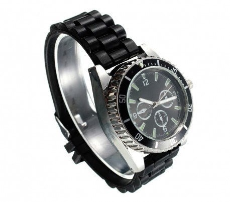4483 Reloj de pulsera GRINDER con correa de silicona con triturador de tabaco