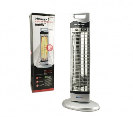 586114 Estufa de fibra de carbono 67 cm Oscilante DICTROLUX 900W ahorro de energ