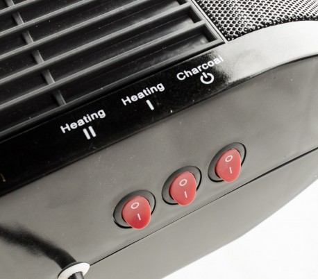 585906 Estufa de chimenea eléctrica Efecto de llama DICTROLUX 900-1800 vatios