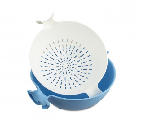 4492 Colador para pasta y ensalada  2 en 1 acción giratoria recipiente extraíble