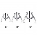 Set de 3 extractores de cojinetes de 2 garras (150 - 200 - 250 mm) 
