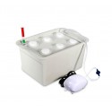 4496 Kit para cultivación IDROPONICA con 6 orificios 41.3 x 27.6 cm y bomba aire
