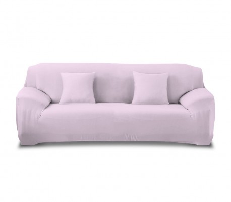 4353 Funda para sofá de 3 plazas tela elástica y color liso muy fácil de poner