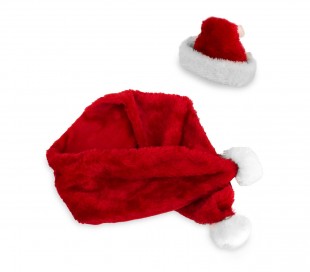 064234 Conjunto de bufanda y sombrero PAPÁ NOEL para gatos y perros pequeños 2