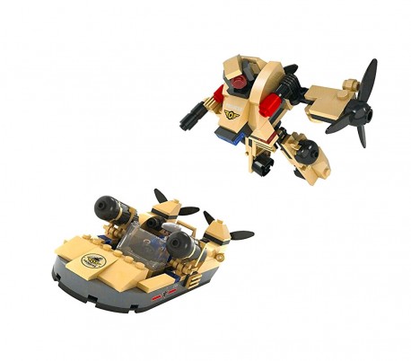 358313 Playset construcción MEGAROBOT CIGIOKI dos combinaciones 110pz ensamblar