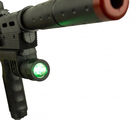 243602 Rifle de juguete CIGIOKI SY239C con luces y silenciador calibre 6 mm