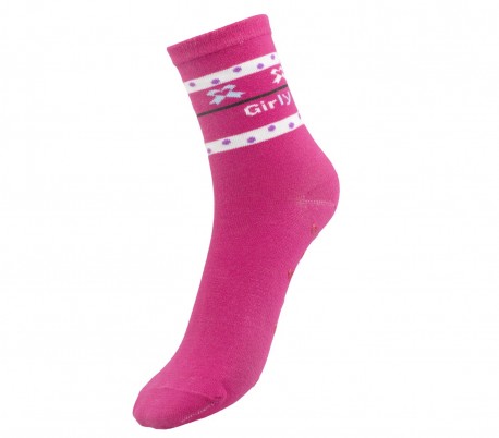 N523 Pack 6 calcetines para niña mod. SHALLY con antideslizantes talla 32/36