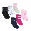 N523 Pack 6 calcetines para niña mod. SHALLY con antideslizantes talla 32/36