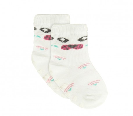 N508 Pack 6 calcetines para bebé mod. MOVE GIRL antideslizante talla 0/24 meses 