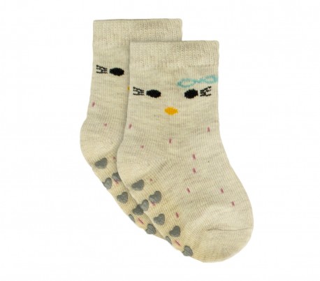 N508 Pack 6 calcetines para bebé mod. MOVE GIRL antideslizante talla 0/24 meses 