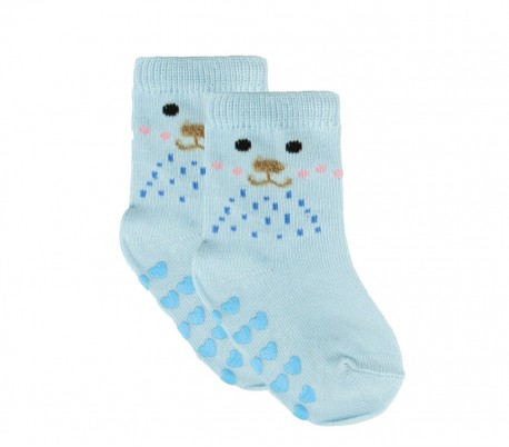 N508 Pack 6 calcetines para bebé mod. MOVE GIRL antideslizante talla 0/24 meses 