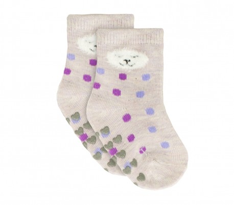 N508 Pack 6 calcetines para bebé mod. MOVE GIRL antideslizante talla 0/24 meses 