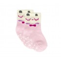 N508 Pack 6 calcetines para bebé mod. MOVE GIRL antideslizante talla 0/24 meses 