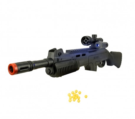 ES-M168 Rifle de juguete con puntero láser y bolas incluidas CIGIOKI 335086