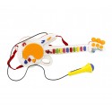 122418 Guitarra de juguete SUPER STAR con micrófono funcional luminoso