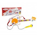 122418 Guitarra de juguete SUPER STAR con micrófono funcional luminoso