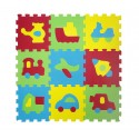 529054 Alfombra puzzle eva 10 pz del juego modular VEHÍCULOS 32 x 32 x 1 cm