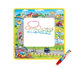 121773 Alfombra mágica musical 50x50cm lápiz mágico de agua para colorear 2