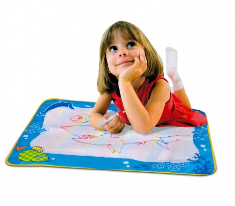 122064 Alfombra mágica para colorear TU GIOCHI con lápiz mágico de agua 70 x50cm