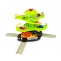 102303 Playset multinivel de estacionamiento automático helicóptero y ascensor