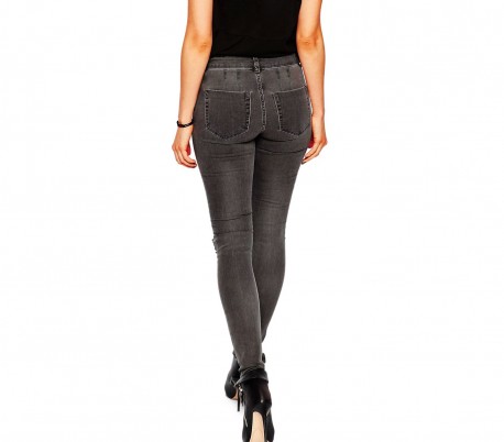 81154 Jeans de cintura alta para mujer. RAGGED tallas slim fit de XS a XL