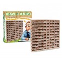 401858 Juego educativo APRENDE LA TABLA en madera 10 columnas y 10 filas 23cm