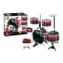 646570 Batería de juguete BAND DRUMS palos y asiento incluidos 8 artículos