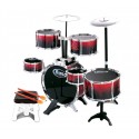 646570 Batería de juguete BAND DRUMS palos y asiento incluidos 8 artículos
