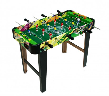 637721 Futbolín de mesa CHAMPIONS FOOTBALL de madera con patas 80 x 42.5 x 63 cm