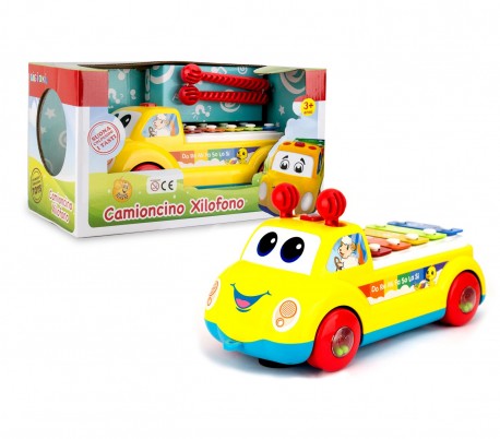 397657 Juego musical para niños CAMIONCINO XILOFONO CIGIOKI movimiento de ruedas