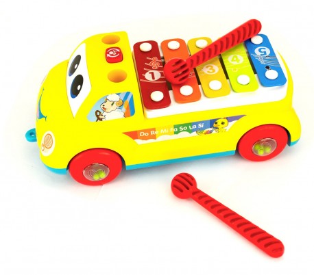397657 Juego musical para niños CAMIONCINO XILOFONO CIGIOKI movimiento de ruedas