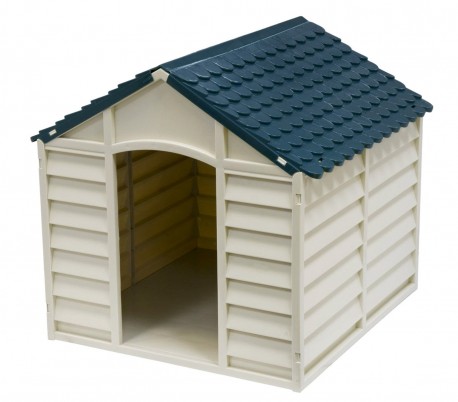 4568 Caseta de resina en forma de casa para perros PROLABZOO 78 x 85 x 80 cm
