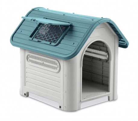 4567 Caseta en forma de casa para perro PROLABZOO con toma de aire 72x75X85CM