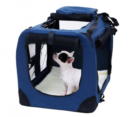 4564 Transportín para animales PROLABZOO plegable con tapete lavable