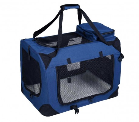4564 Transportín para animales PROLABZOO plegable con tapete lavable