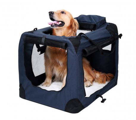 4564 Transportín para animales PROLABZOO plegable con tapete lavable