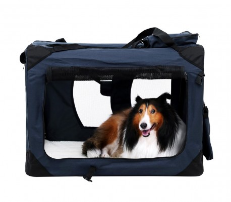 4564 Transportín para animales PROLABZOO plegable con tapete lavable