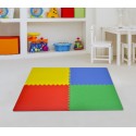 393062 Alfombra puzzle EVA 4 piezas MULTICOLOR juego modular 60x60x1 cm