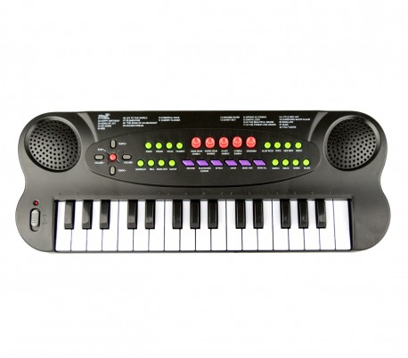 101045 Teclado electrónico de juguete con micrófono 32 teclas y muchas melodías