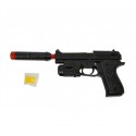 318843 Pistola de juguete con SILENCIADOR y láser de bolas de 6 mm 129-5 incluid
