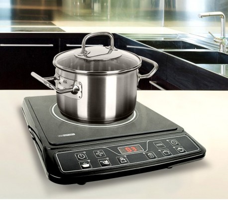 871900 Placa de inducción DICTROLUX 2000W con 6 programas de cocción 25x25cm